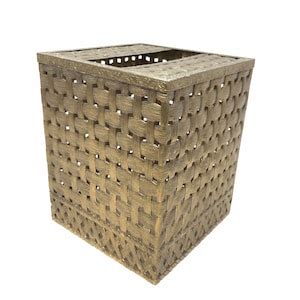 metal basket weave kleenex box|Tissue Box Cover Gold Metal Basket Weave Design Tassels on .